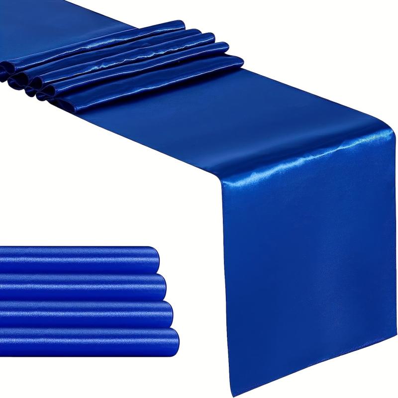 10 Pack Royal Satin Table Runner 30x274 cm Long Silk & Smooth Fabric for Events