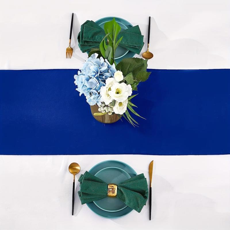 10 Pack Royal Satin Table Runner 30x274 cm Long Silk & Smooth Fabric for Events