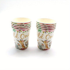 Floral Wild One Animal Party Supplies Serves 24 Guest