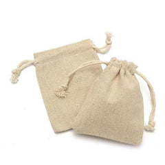 Cotton Linen Bundle Pocket Cloth Bags Storage Rice Drawstring Small Business