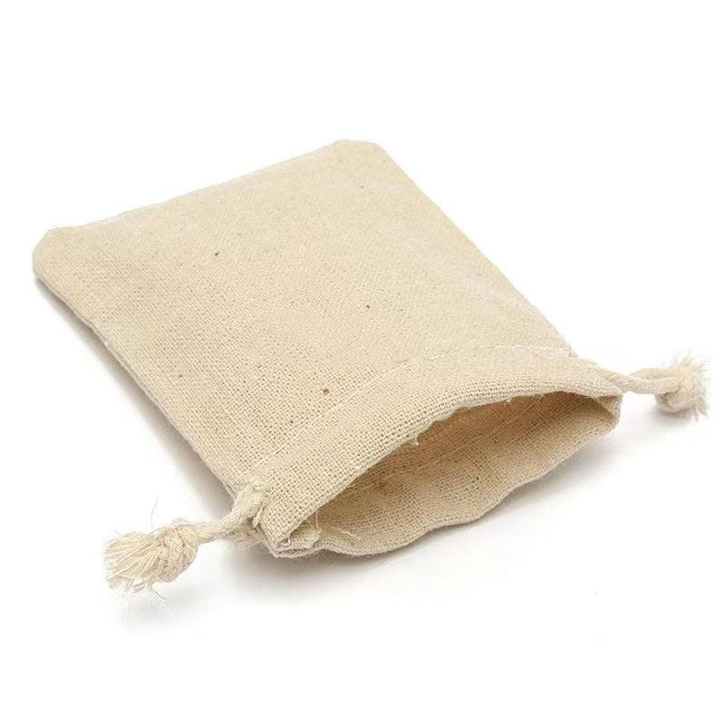 Cotton Linen Bundle Pocket Cloth Bags Storage Rice Drawstring Small Business