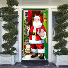 Christmas Decor Banner 70.8in Door Cover Party Backdrop