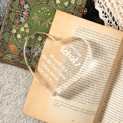 Heart Shaped Paperweight Anniversary Gift for Her
