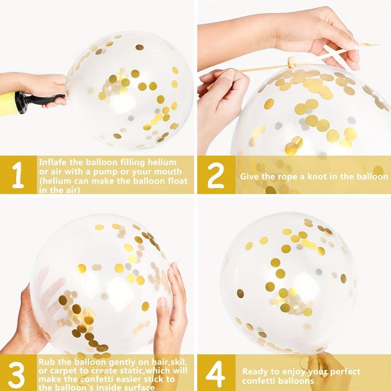 70pcs Golden Balloons Set - Party Decorations and Supplies