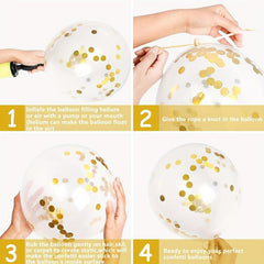 70pcs Golden Balloons Set - Party Decorations and Supplies