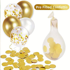 70pcs Golden Balloons Set - Party Decorations and Supplies