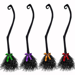 Halloween Witch Broom & Hat Set - Weird Stuff Decor
