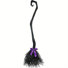 Halloween Witch Broom & Hat Set - Weird Stuff Decor