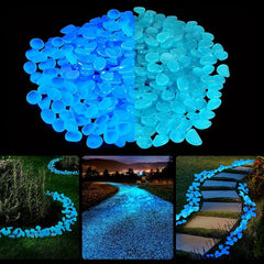 50-100pcs Glow In The Dark Rocks for Outdoor Landscaping