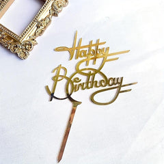 Happy Birthday Acrylic Cake Decoration Insert