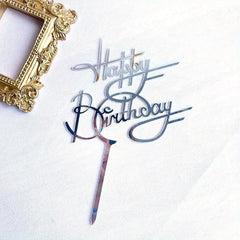 Happy Birthday Acrylic Cake Decoration Insert