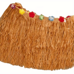 Luau Grass Table Skirt for Hawaiian Party Decorations