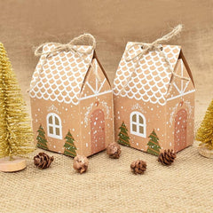 5pcs Christmas Candy Box Gift Bags for DIY Cookie & Candy