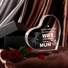 Engraved Acrylic Paperweight Keepsake Wife - Anniversary Gift