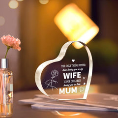 Engraved Acrylic Paperweight Keepsake Wife - Anniversary Gift