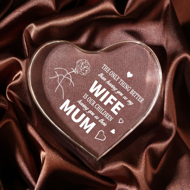 Engraved Acrylic Paperweight Keepsake Wife - Anniversary Gift
