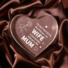 Engraved Acrylic Paperweight Keepsake Wife - Anniversary Gift