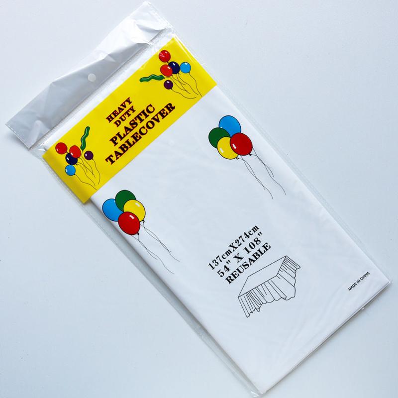4pcs Disposable Plastic Tablecloths for BBQ Party Wedding