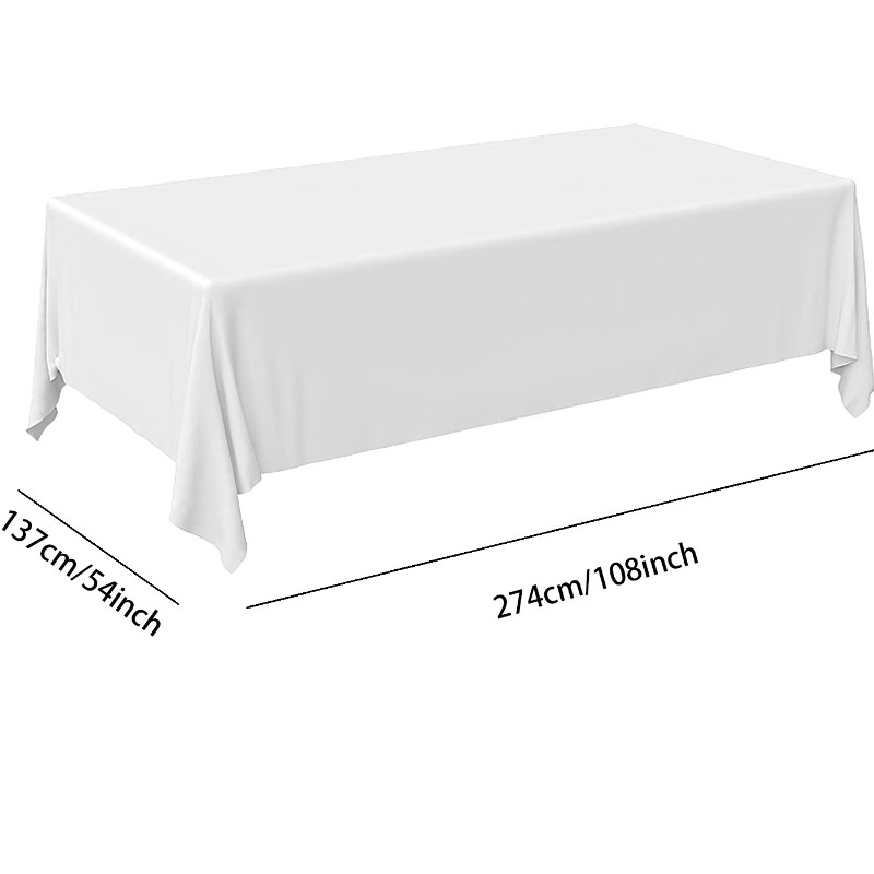 4pcs Disposable Plastic Tablecloths for BBQ Party Wedding