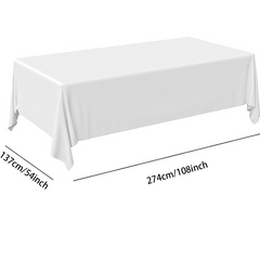4pcs Disposable Plastic Tablecloths for BBQ Party Wedding