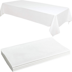 4pcs Disposable Plastic Tablecloths for BBQ Party Wedding