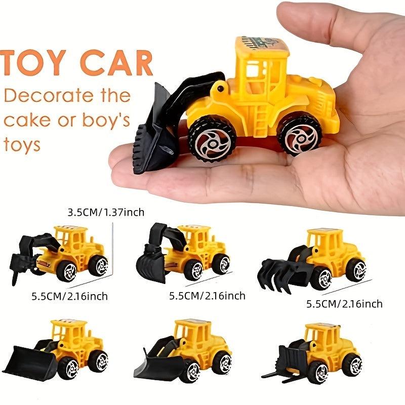 Construction Vehicle Cake Topper Set for Building Birthday Party