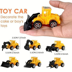 Construction Vehicle Cake Topper Set for Building Birthday Party
