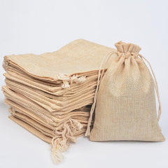 Cotton Rope Linen Bag for Gifts and Parties