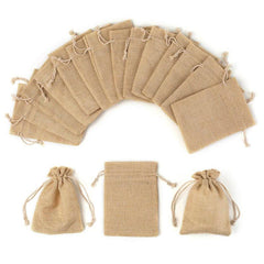Cotton Rope Linen Bag for Gifts and Parties