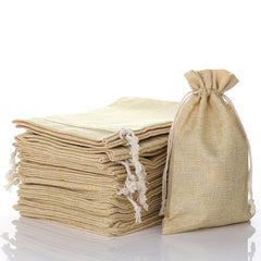 Cotton Rope Linen Bag for Gifts and Parties