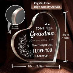 Custom Grandma Birthday Paperweight - Unique Personalized Gift for Christmas