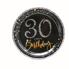 30th Birthday Party Tableware Supplies Serves16