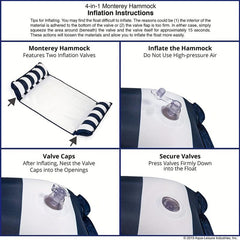 Monterey Hammock Pool Float & Water Hammock 4 in 1