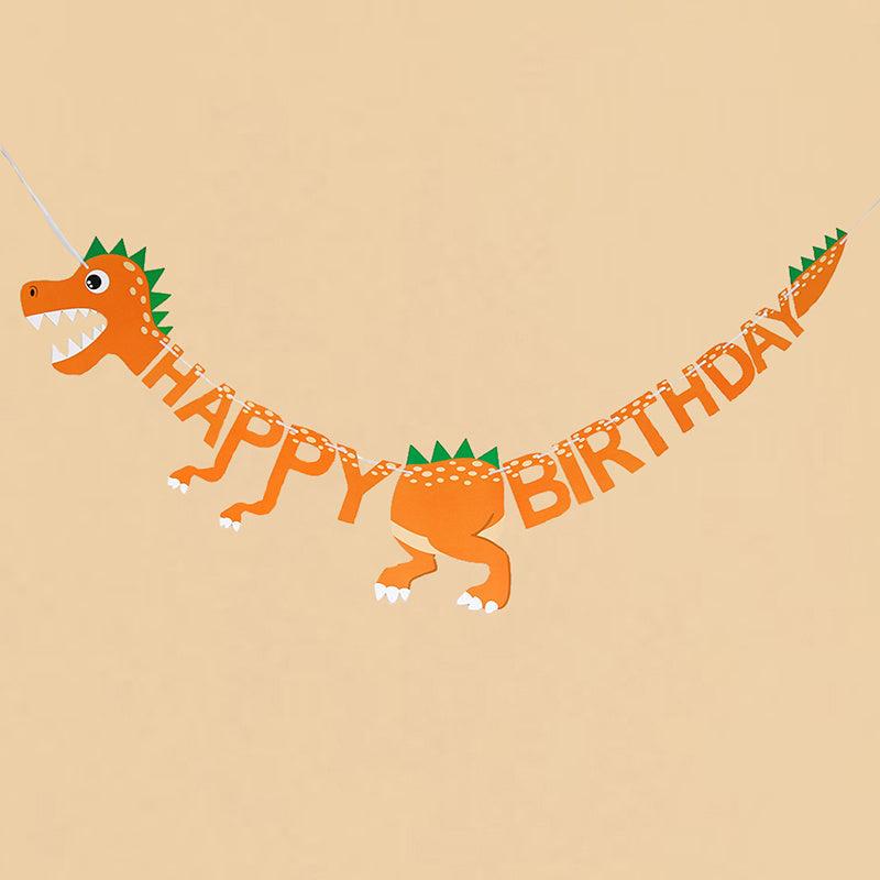 Dinosaur Birthday Flag Decoration DIY Set