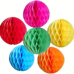 5pcs 20 Paper Honeycomb Balls Hanging Decoration Lantern Colourful Wedding Party