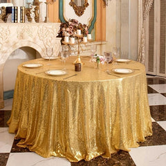 Round Sequins Tablecloth Glitter Table Cloth Wedding Banquet Party Home