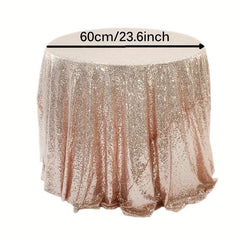 Round Sequins Tablecloth Glitter Table Cloth Wedding Banquet Party Home