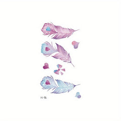 Glow Feather Wings Tattoo Sticker for Music Festivals
