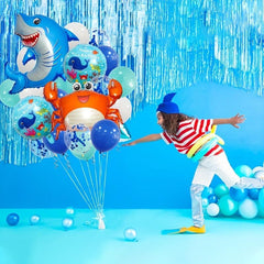 20pcs Ocean Theme Birthday Balloon Decoration Set