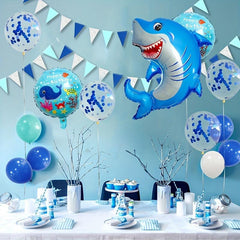 20pcs Ocean Theme Birthday Balloon Decoration Set