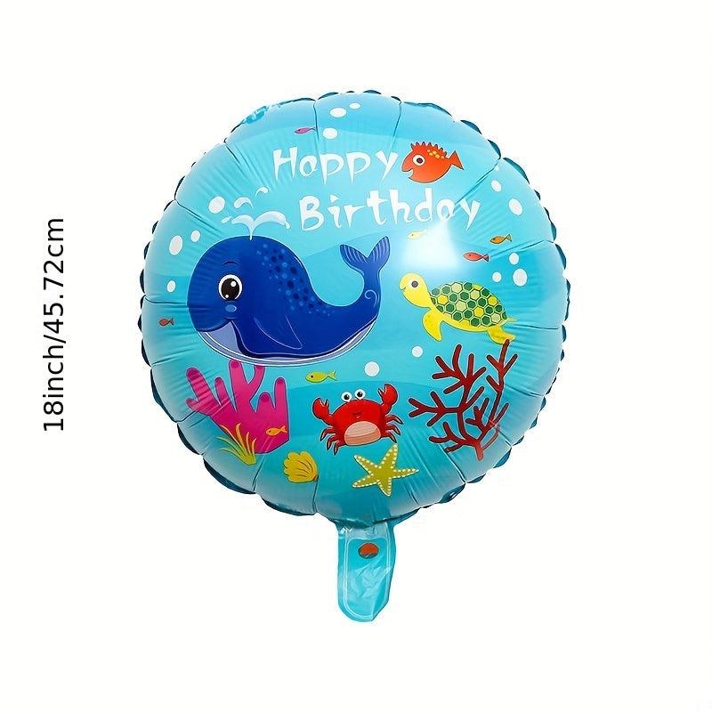 20pcs Ocean Theme Birthday Balloon Decoration Set