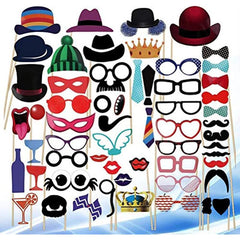 58pcs Wedding Photo Props Paper Kit for Wedding Party Decor