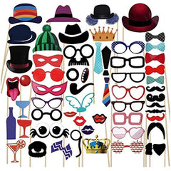58pcs Wedding Photo Props Paper Kit for Wedding Party Decor
