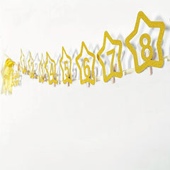 12 Months Photo Frame Banner Glitter 1st Birthday Party Decorations