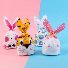 50pcs Animal Rabbit Ear Gift Packaging Bags Portable Gift Packaging Bags