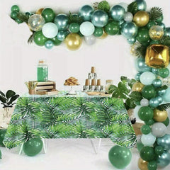 1pc Disposable 54''x108'' Jungle Animal Theme Tablecloth