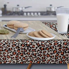 1pc Disposable 54''x108'' Jungle Animal Theme Tablecloth