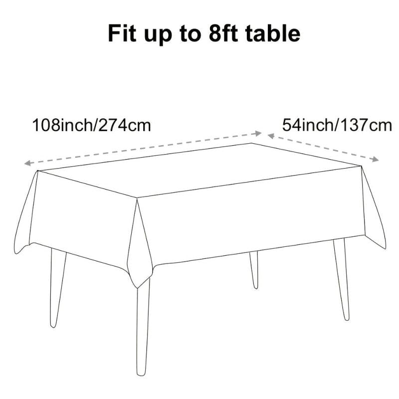 1pc Disposable 54''x108'' Jungle Animal Theme Tablecloth