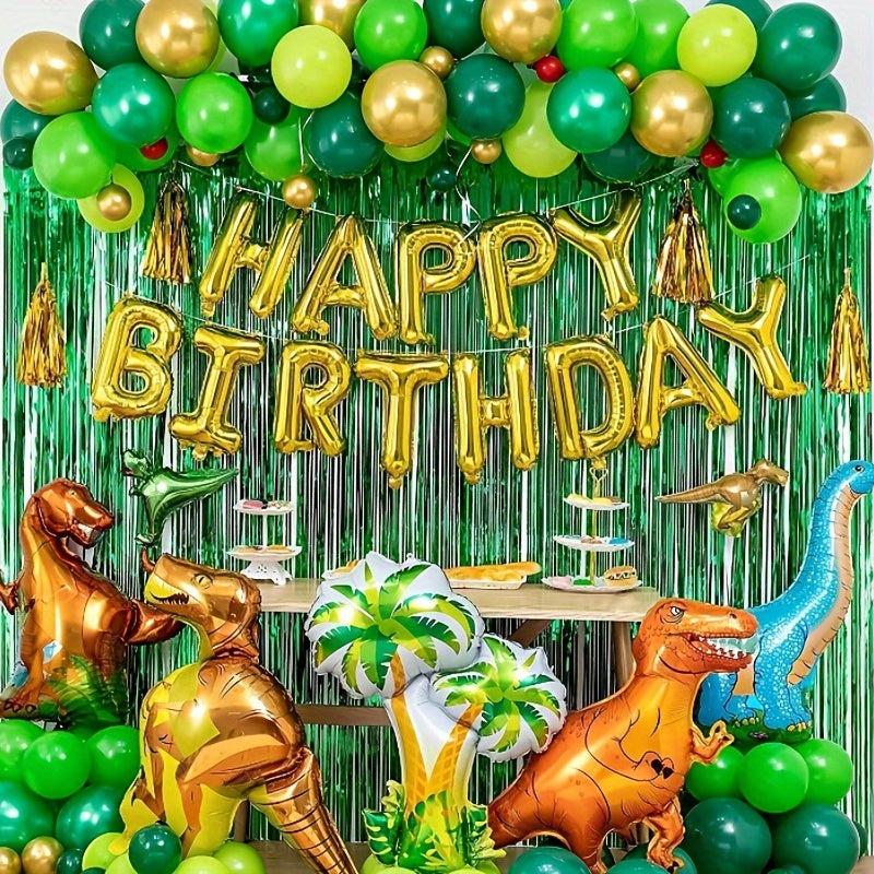Forest Dinosaur Theme Balloon Set for Boy Birthday Party