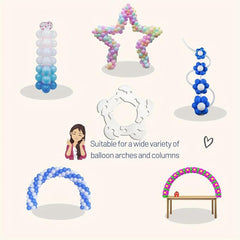 50pcs Plastic Balloon Fixing Rings Engagement Wedding Balloon Decoration